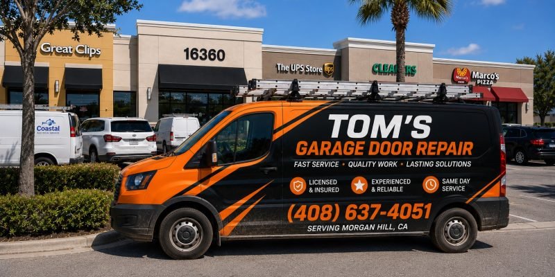 Our Service Van At The Location
