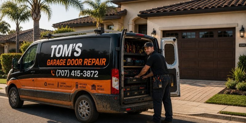 Our Service Van At The Location